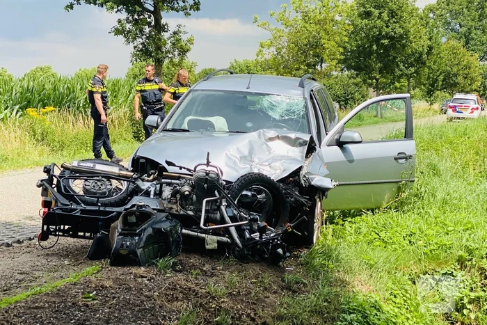 Motorrijder zwaargewond na ongeval