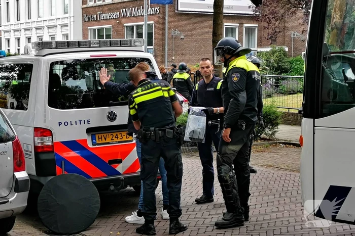 Politie grijpt in bij demonstratie