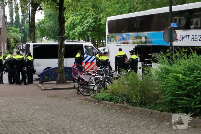 Politie grijpt in bij demonstratie