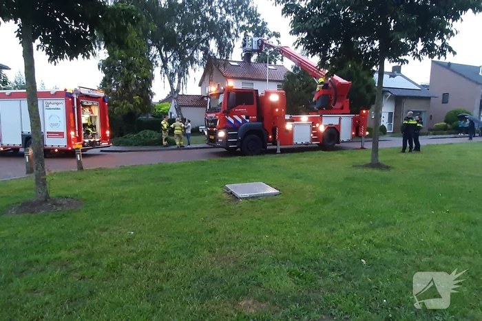 Veel bekijks bij schoorsteenbrand