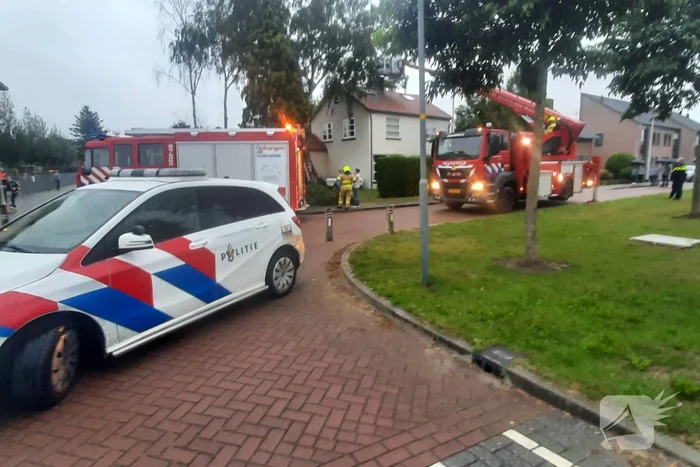 Veel bekijks bij schoorsteenbrand