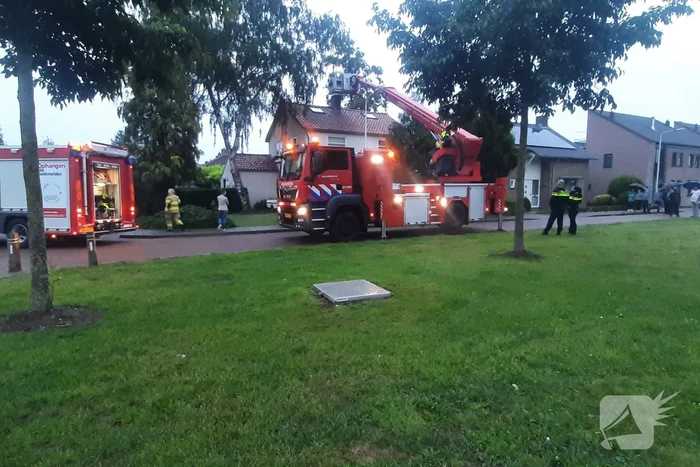 Veel bekijks bij schoorsteenbrand
