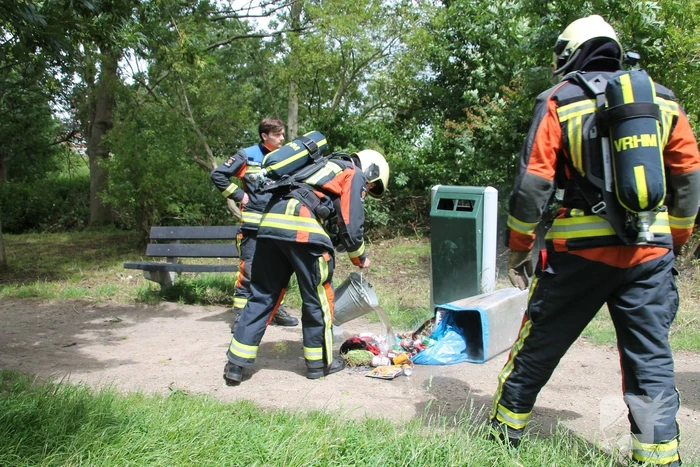 Containerbrand in park de houtkamp