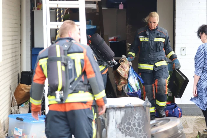 Flinke rookontwikkeling na kortsluiting in droger