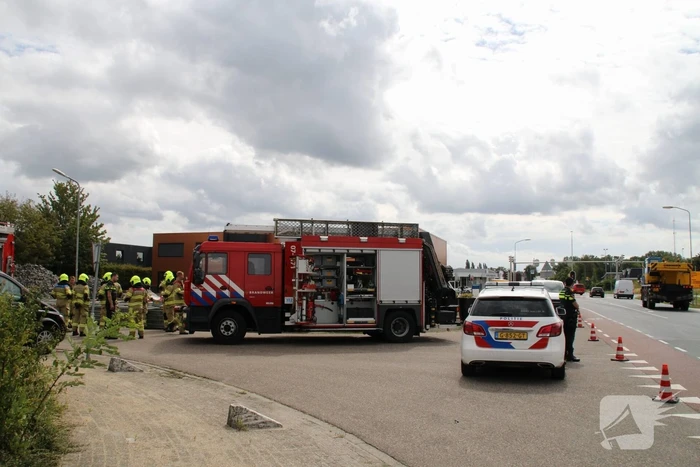 Gaslek ontstaan tijdens graafwerkzaamheden