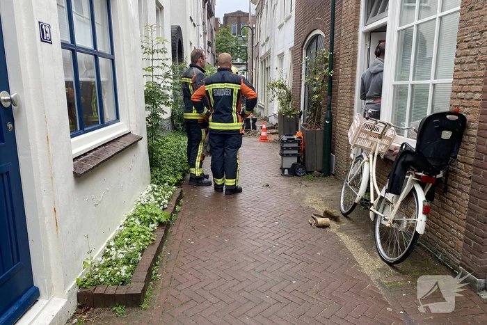 Gasleiding geraakt tijdens werkzaamheden