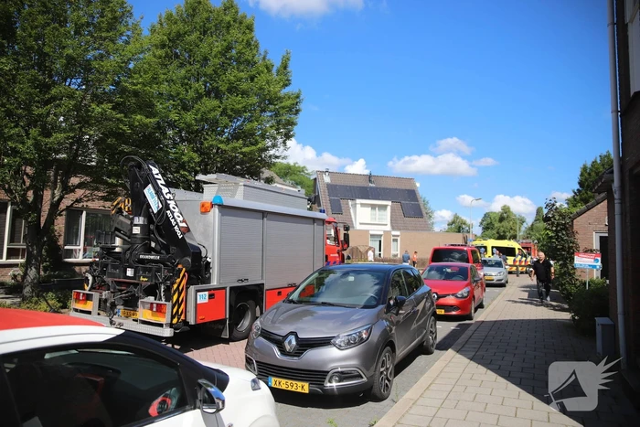 Gewonde nadat auto op de kant beland