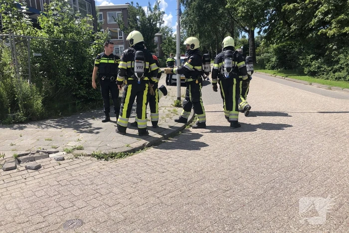 Brand in voormalig autoschadeherstelbedrijf