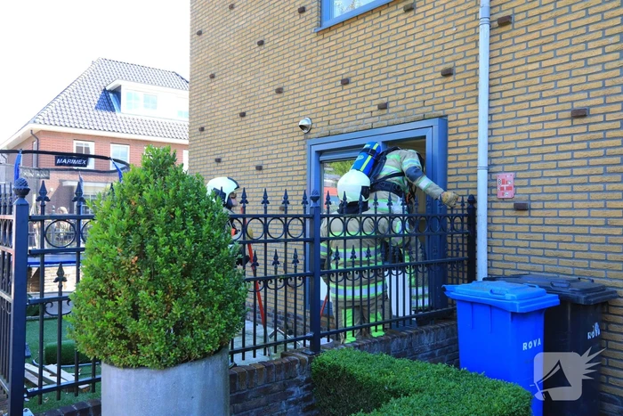 Veel bekijks bij brand in woning