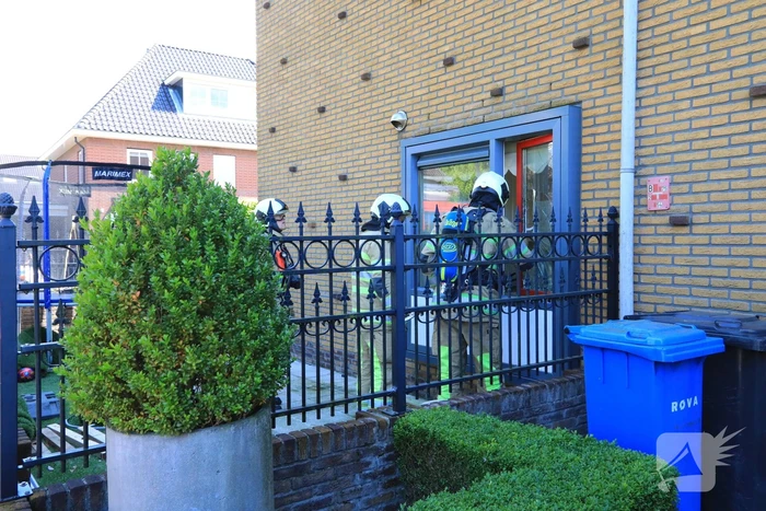 Veel bekijks bij brand in woning