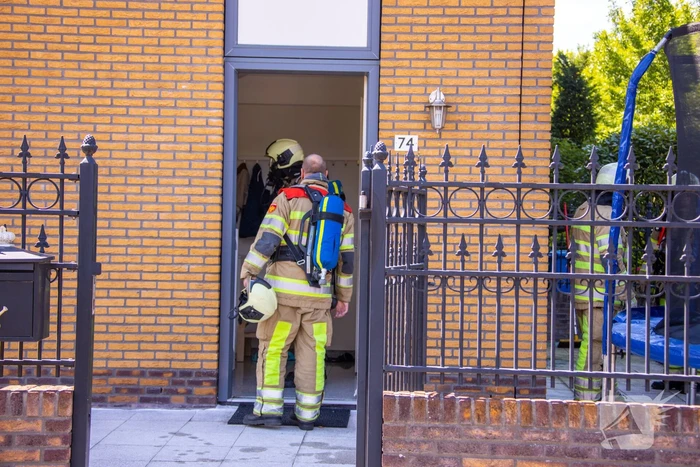 Veel bekijks bij brand in woning