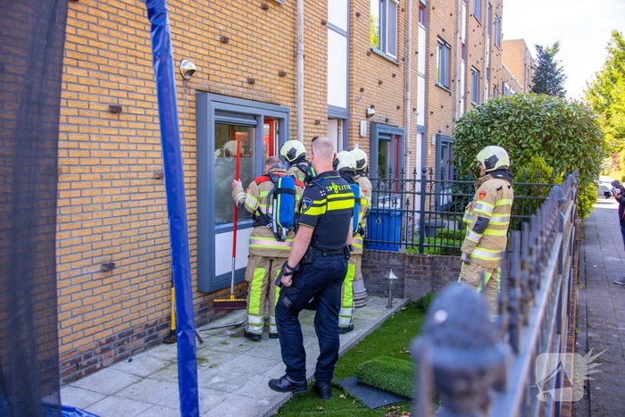 Veel bekijks bij brand in woning