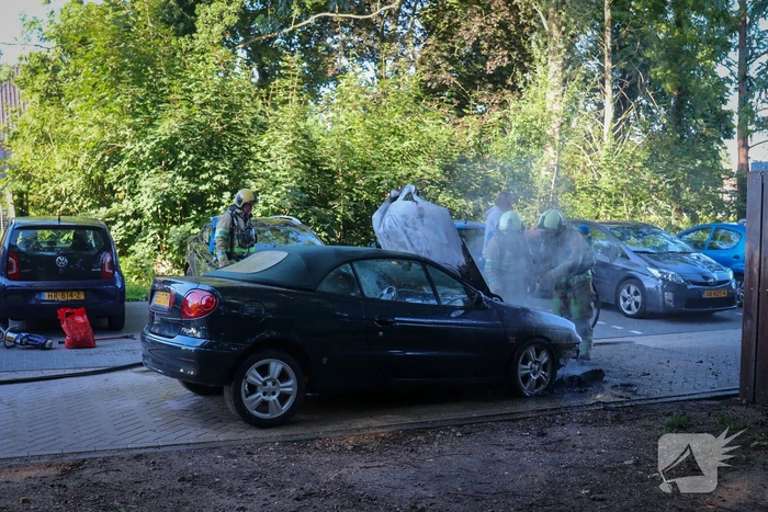 Auto totaal verwoest door brand
