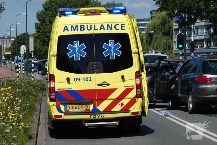 Veel schade bij kettingbotsing