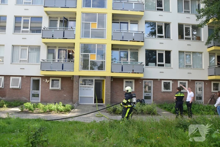 Veel rook bij brand in appartement