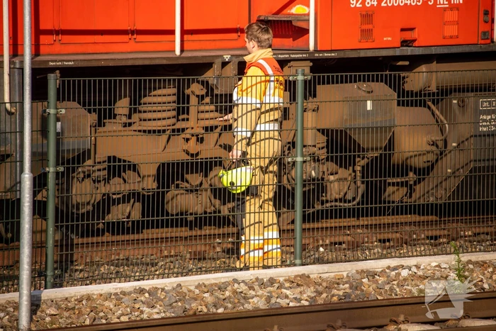 Goederentrein van spoor gelopen