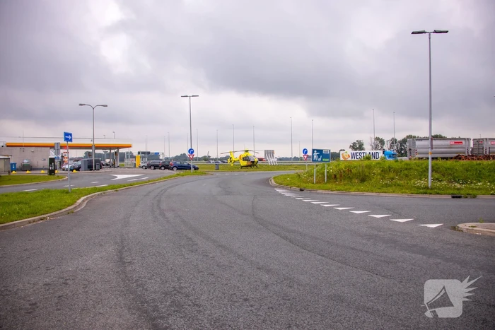 Traumahelikopter strandt naast A1