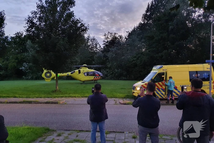 Veel bekijks bij inzet traumahelikopter