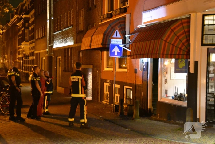 Deel zonnescherm afgebrand