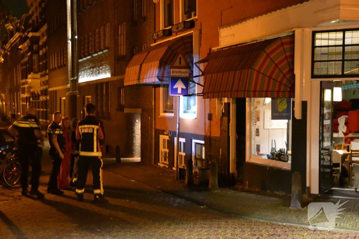 Deel zonnescherm afgebrand