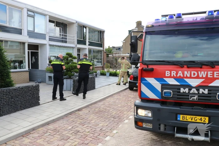Woning ontruimd vanwege brand in keuken