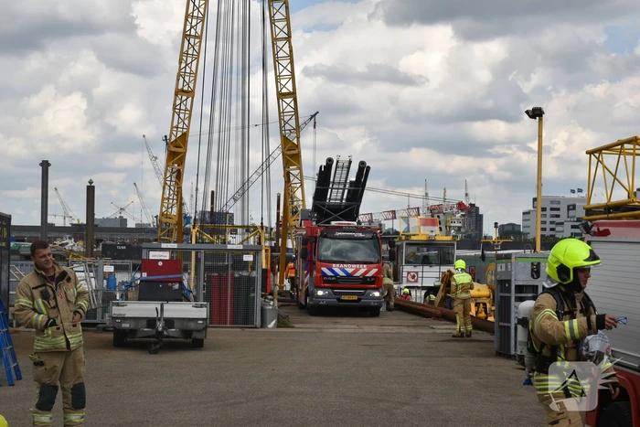 Brand in machinekamer van boot