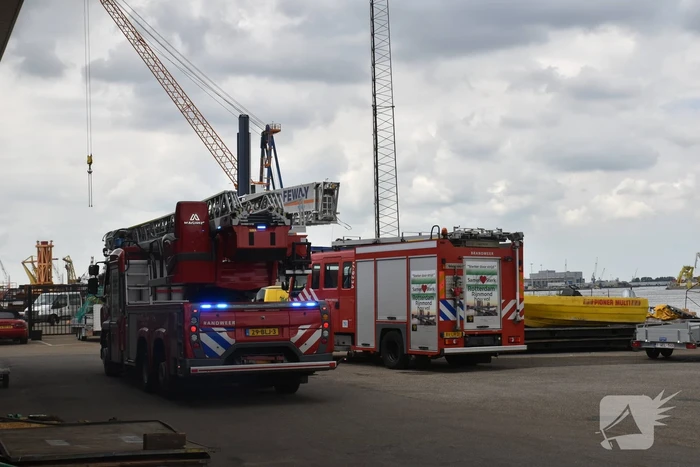 Brand in machinekamer van boot