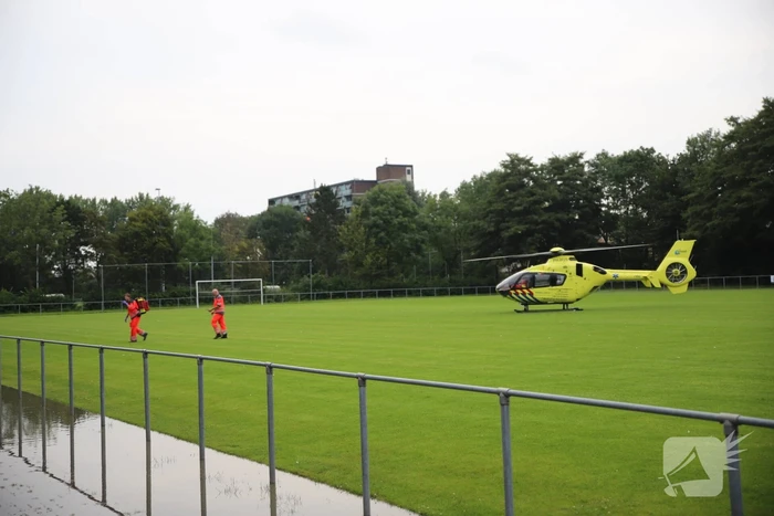 Traumahelikopter landt voor incident