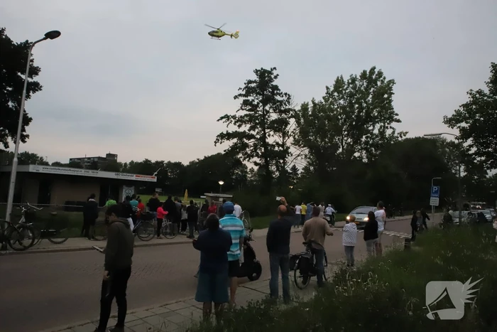 Traumahelikopter landt voor incident