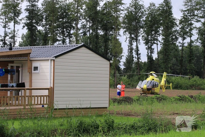 Traumahelikopter landt voor incident op Camping