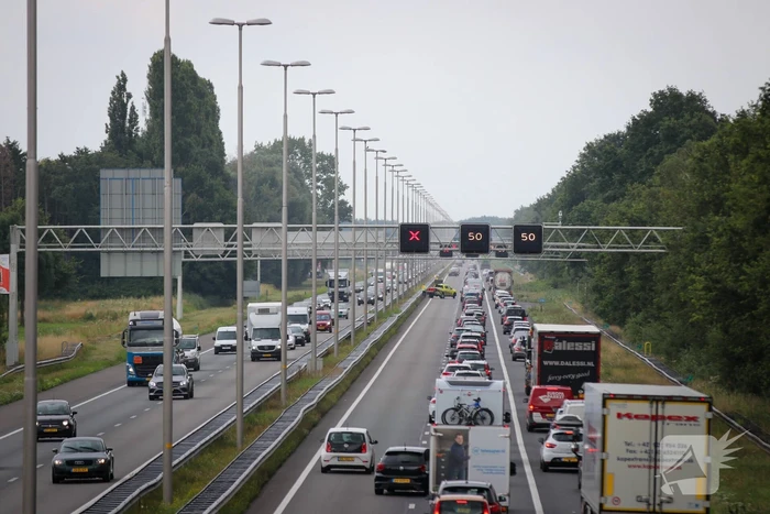 Lange files na ongeval op A1