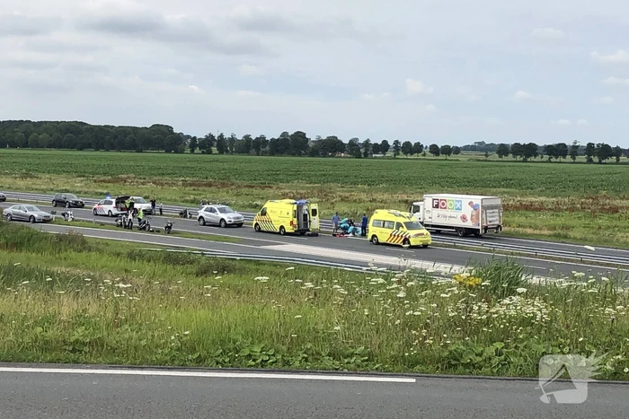 Motorrijder ernstig gewond bij verkeersongeval