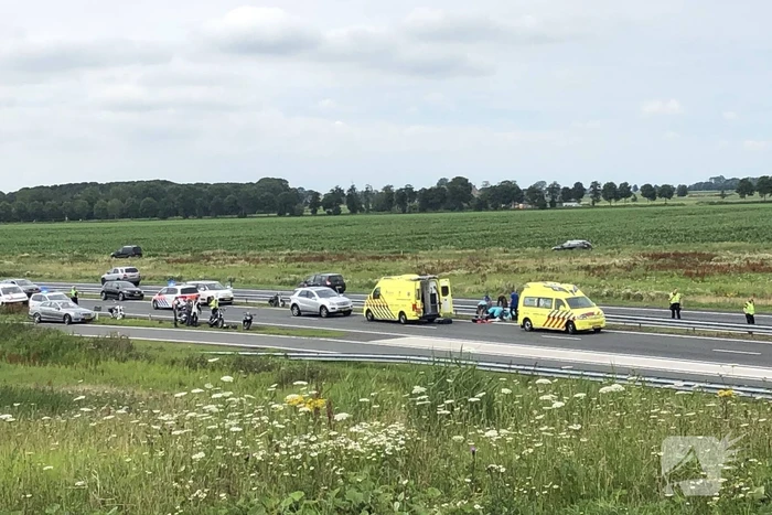 Motorrijder ernstig gewond bij verkeersongeval