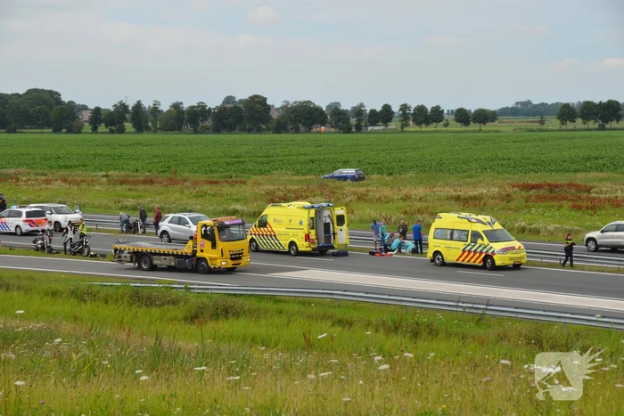 Motorrijder ernstig gewond bij verkeersongeval
