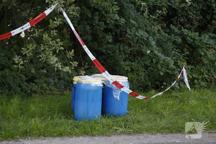 Gebied afgezet na vondst vatten