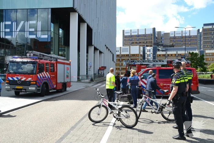 Brand in meterkast van kantoorpand Level