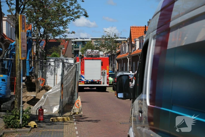 Gasleiding geraakt tijdens werkzaamheden