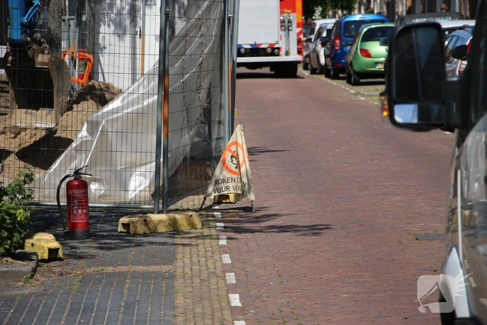 Gasleiding geraakt tijdens werkzaamheden