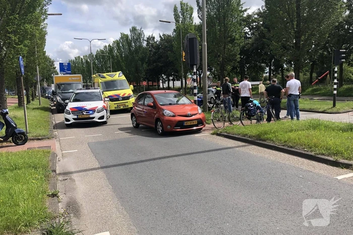 Fietser gewond bij aanrijding met auto