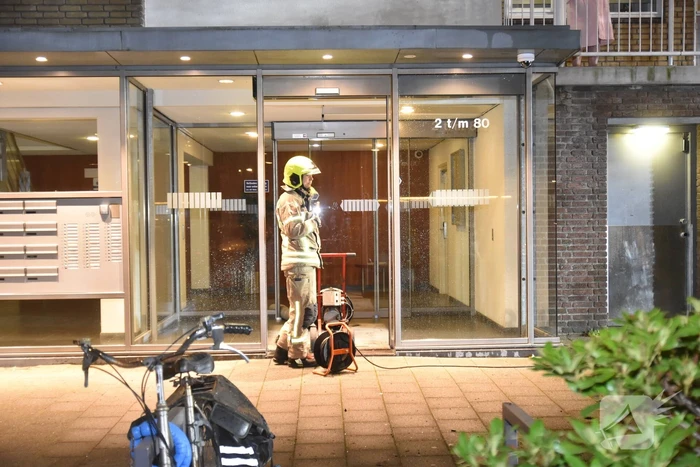 Auto verwoest door brand