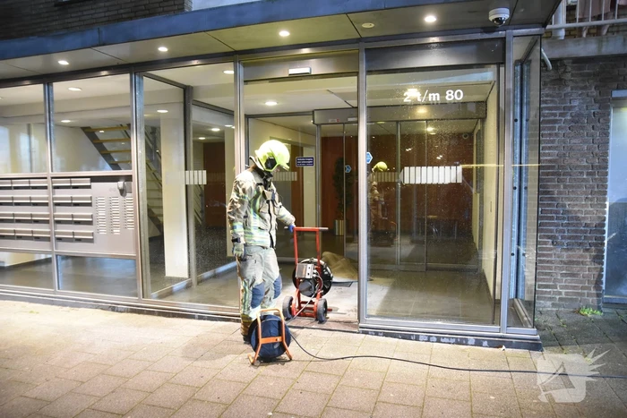 Auto verwoest door brand