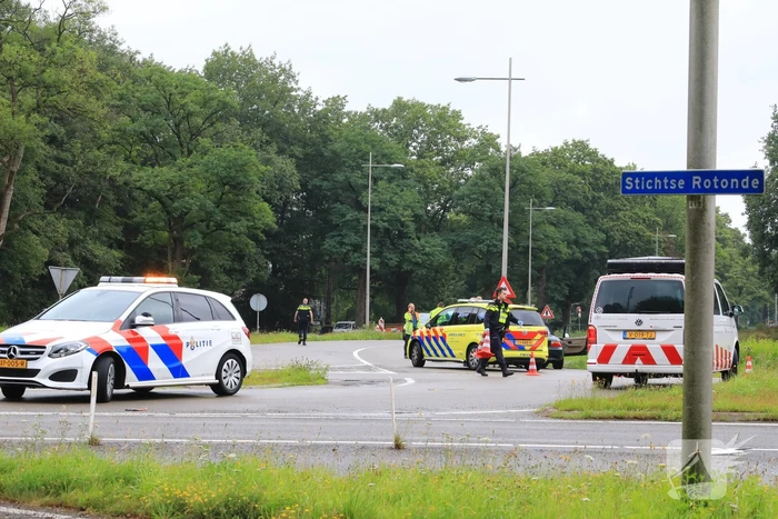 Schade na aanrijding tussen twee auto's