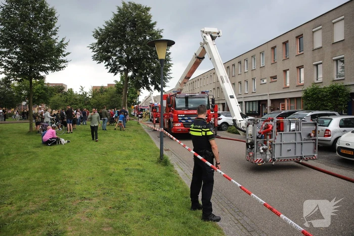 Flinke brand bij woning