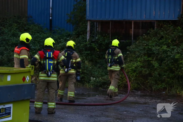 Brand in leegstaande loods