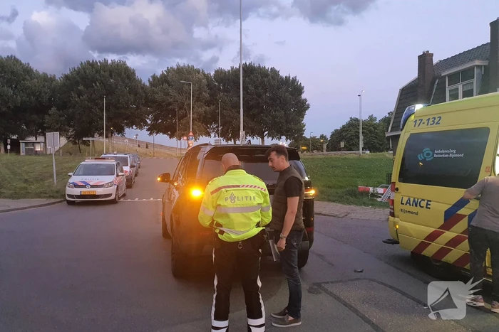 Scooterrijder gewond bij verkeersongeval