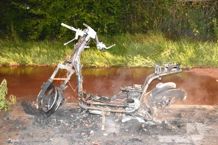 Felyx snorscooter verwoest door brand