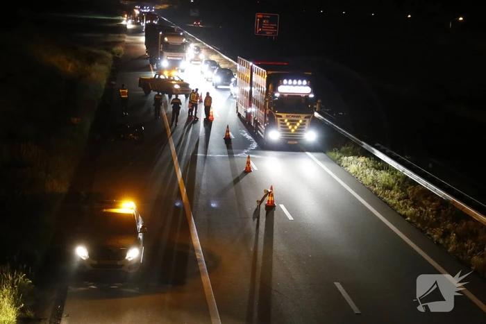 Motorrijder op de vlucht na eenzijdig ongeval