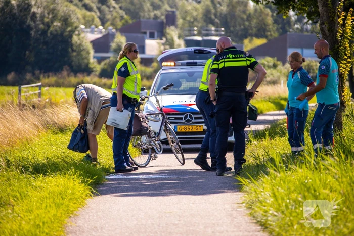 Traumahelikopter ingezet voor gevallen fietsster