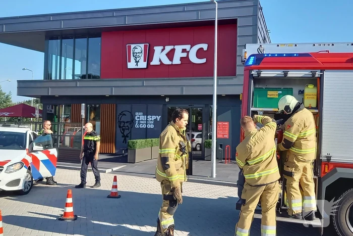 Brand in frituurpan bij KFC