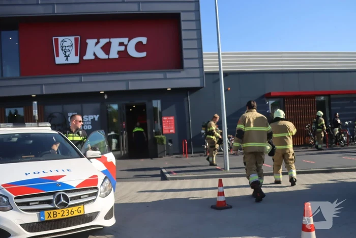 Brand in frituurpan bij KFC